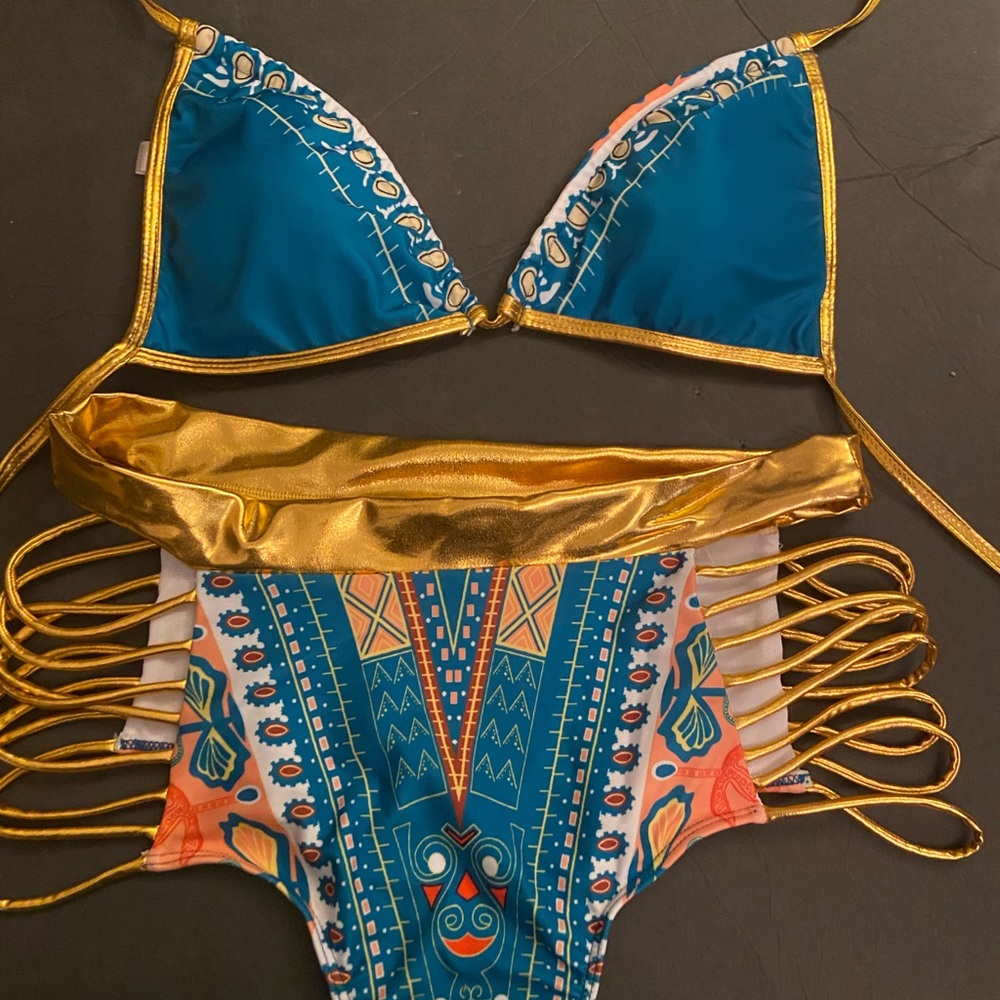 BoHo cut out two-piece swimsuit